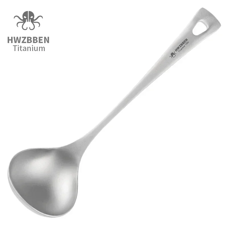 HWZBBEN 야외 티타늄 수프 스푼, 긴 손잡이 캠핑 - Outdoor Camping Dining Set 리뷰 및 가격
