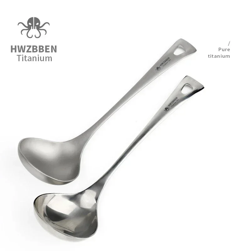 HWZBBEN 야외 티타늄 수프 스푼, 긴 손잡이 캠핑 - Outdoor Camping Dining Set 리뷰 및 가격