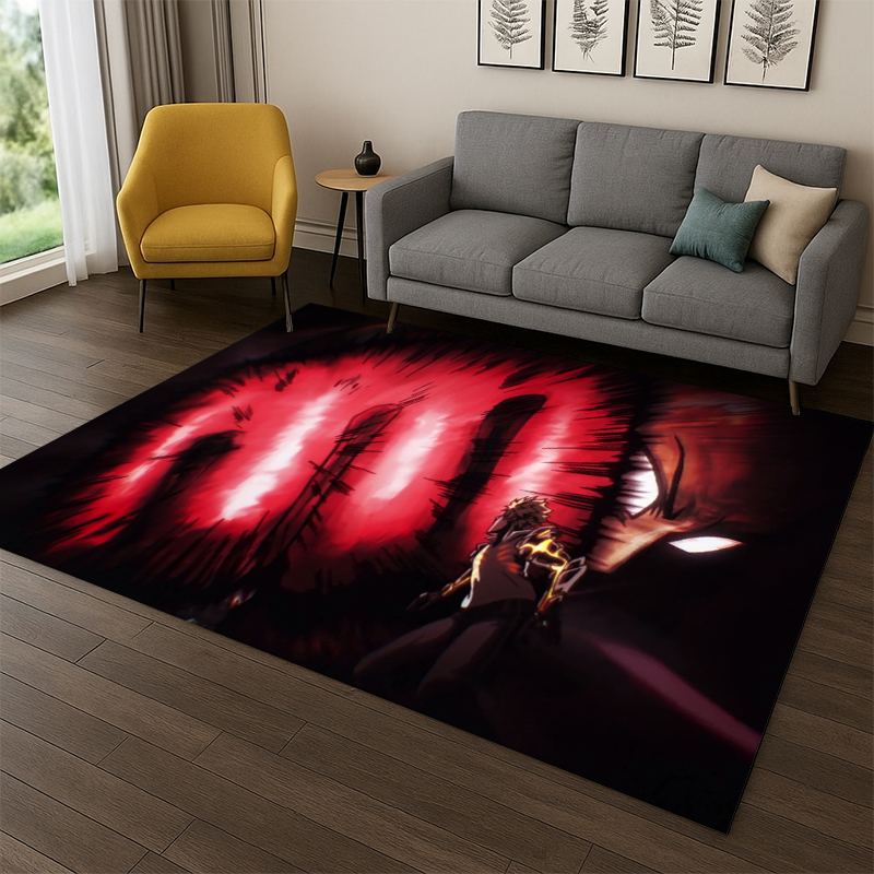 원펀맨 사이타마 캐릭터가 그려진 카펫, 침실, 거실,  - Outdoor Camping Rugs 리뷰 및 가격