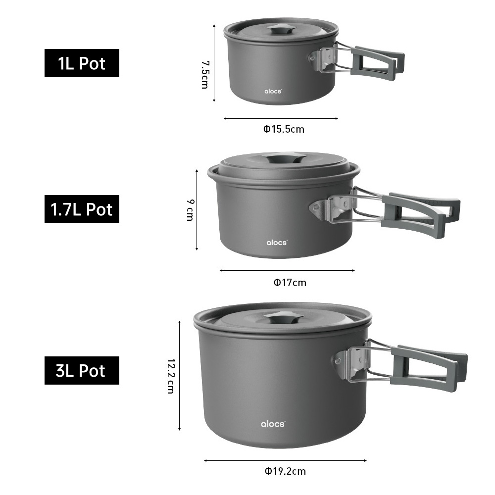 알루미늄 합금 캠핑 조리기구, 캠핑 피크닉 하이킹용 접 - Outdoor Camping Dining Set 리뷰 및 가격