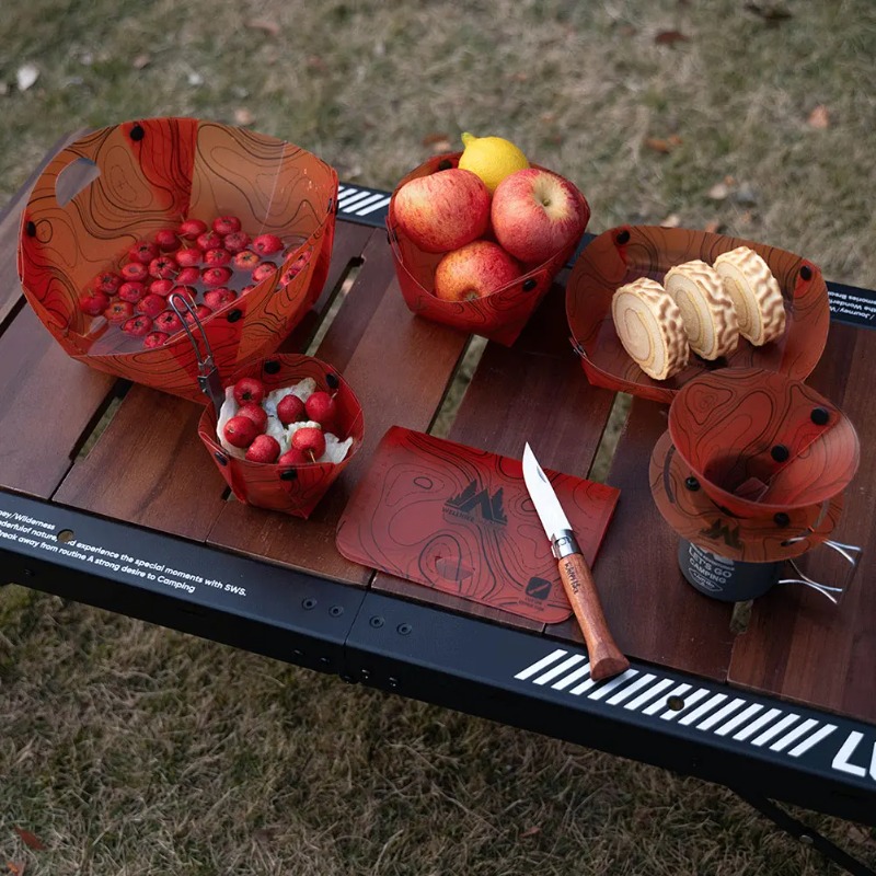 접이식 캠핑 식기 휴대용 그릇 디너 플레이트 커피 필터 - Outdoor Camping Dining Set 리뷰 및 가격